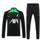 Liverpool Training Sweatshirts Viertelreißverschluss 2023-24 Schwarze